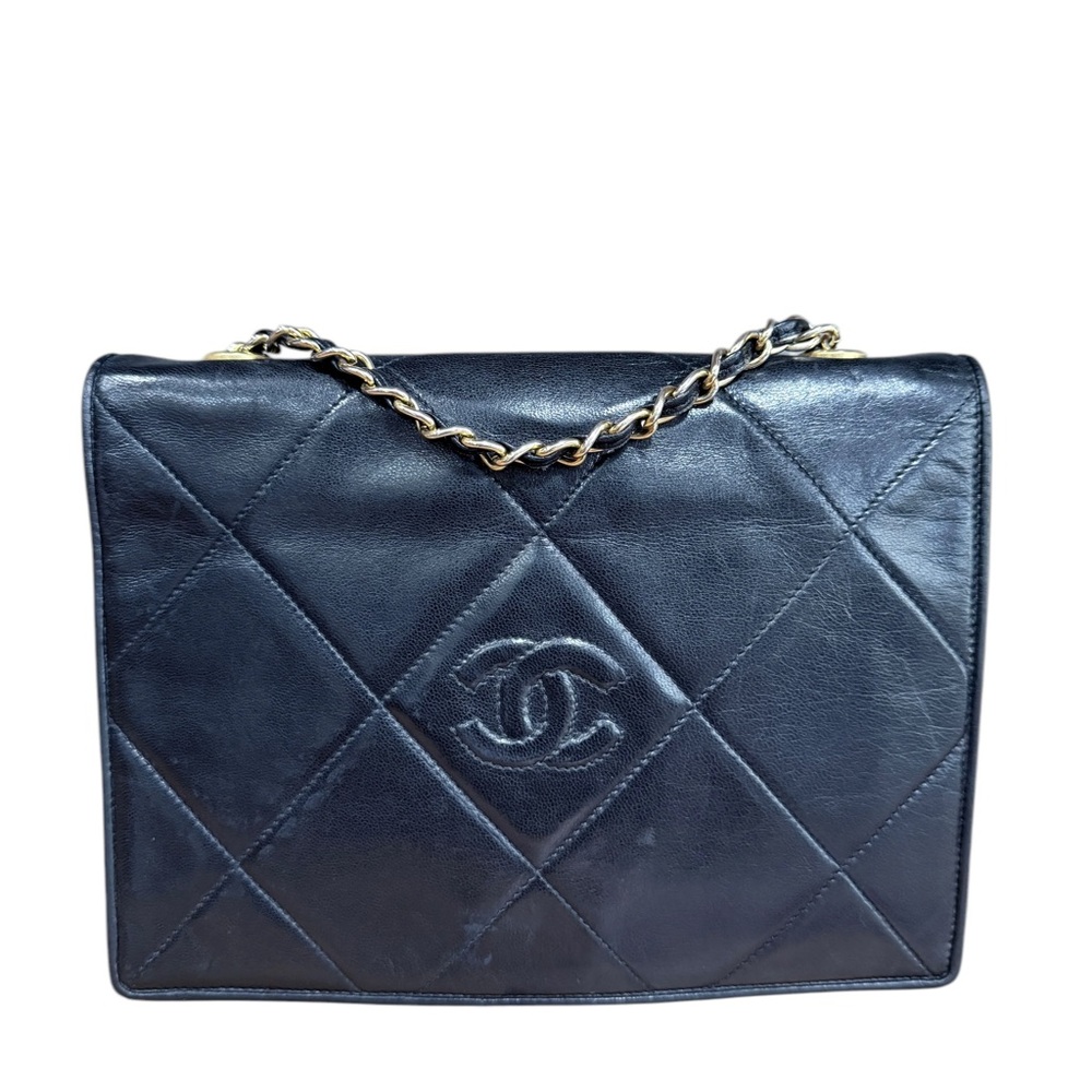 Authentic Black Leather Chanel bag